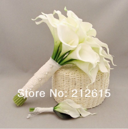 ramo de novias de calas blancas a $22.000